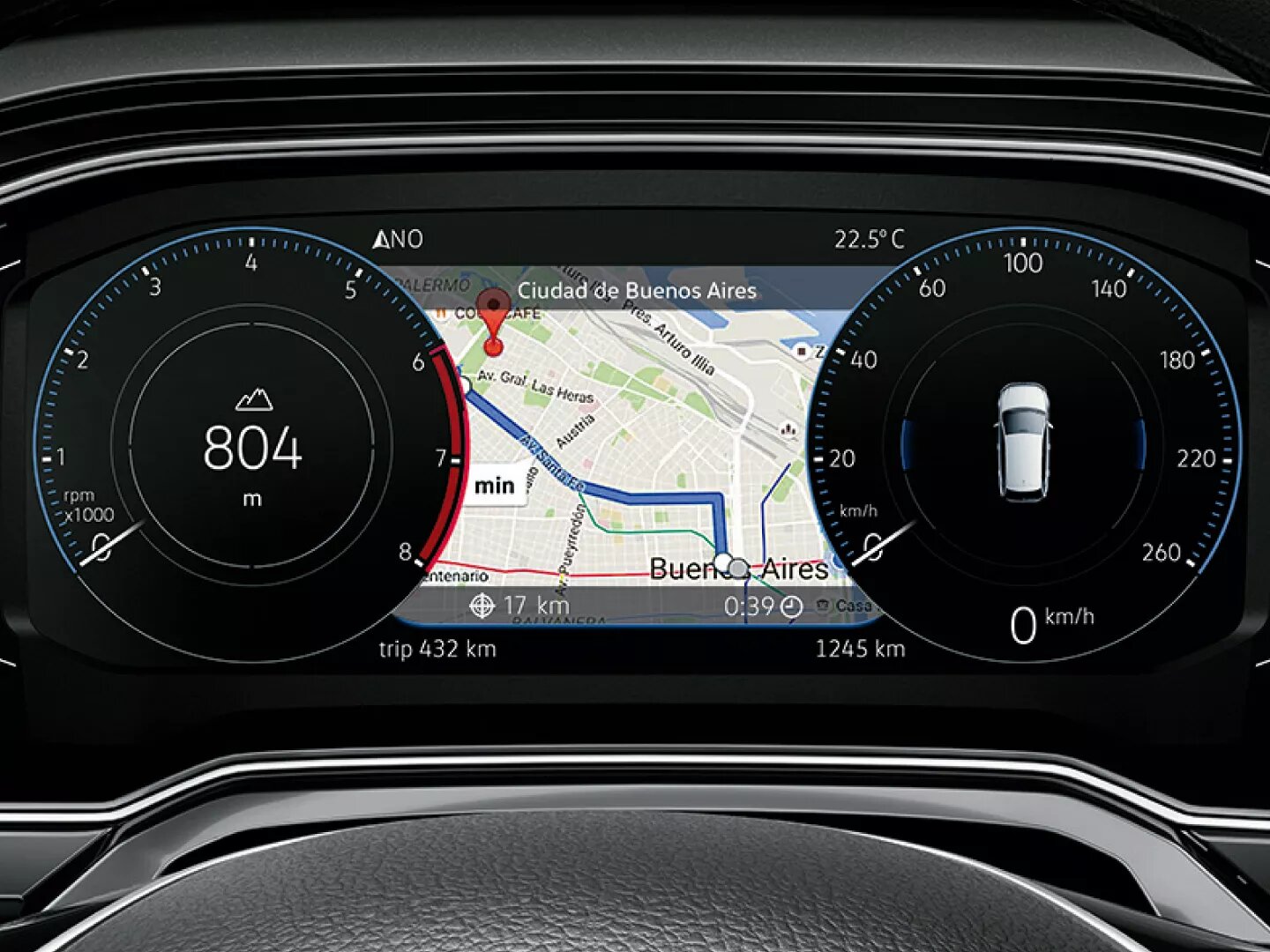 Active info display | Nuevo Virtus GTS | Andina Volkswagen
